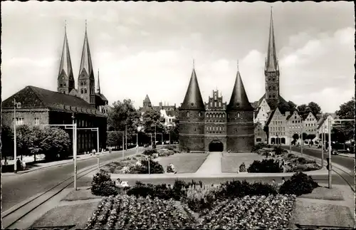 Ak Hansestadt Lübeck, Holstentor