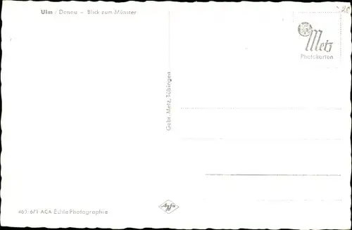 Ak Ulm an der Donau, Münster