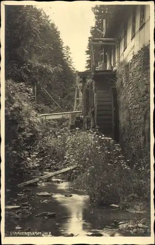 Foto Ak Friedrichroda im Thüringer Wald, Schauenburgmühle