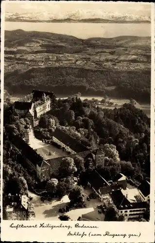 Ak Heiligenberg in Baden, Luftaufnahme, Schloss