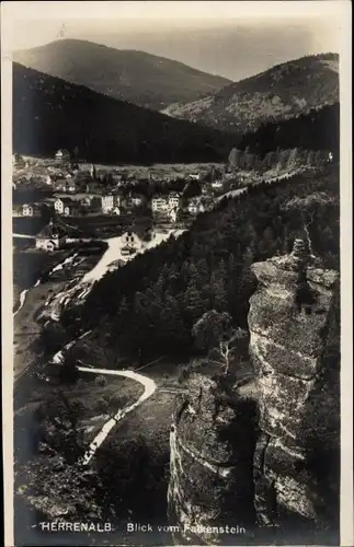 Ak Bad Herrenalb im Schwarzwald, Blick vom Falkenstein