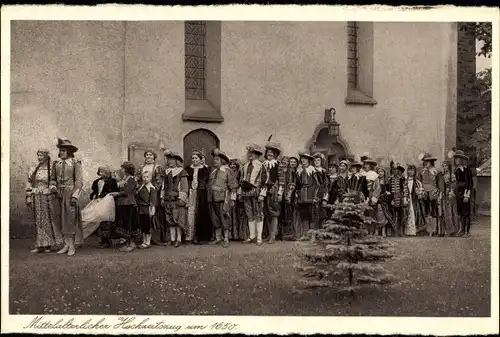 Ak Hohenlimburg Hagen in Westfalen Ruhrgebiet, Mittelalterlicher Hochzeitszug, 700 Jahrfeier