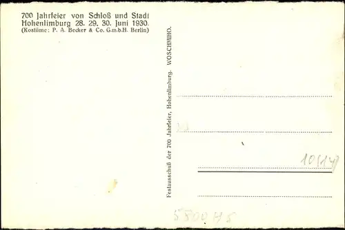 Ak Hohenlimburg Hagen in Westfalen Ruhrgebiet, Mittelalterlicher Hochzeitszug, 700 Jahrfeier