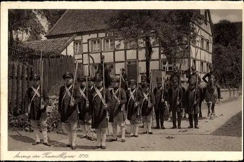 Ak Hohenlimburg Hagen in Westfalen Ruhrgebiet, Auszug der Freiwilligen, 700 Jahrfeier