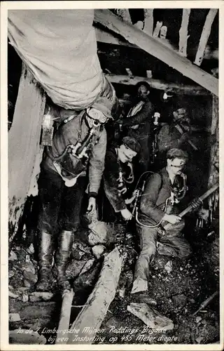 Ak Limburg Niederlande, Staatsbergwerk, Rettungsbrigade