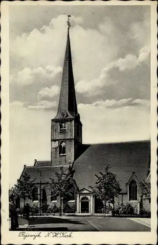 Ak Rijswijk Südholland Niederlande, N. H. Kirche