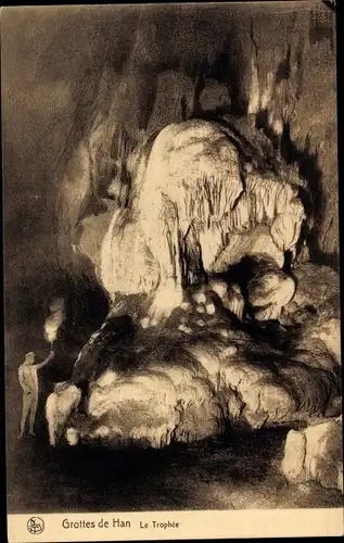 Ak Han sur Lesse Wallonien Namur, Höhle, Die Trophäe