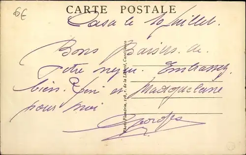 Ak Casablanca Marokko, Der Postpaketdienst