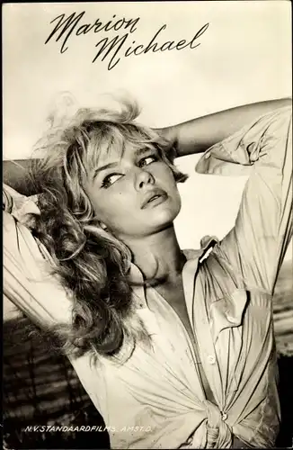 Ak Schauspielerin Marion Michael, Portrait, Weißes Hemd