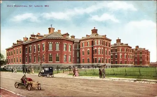 Ak St. Louis Missouri USA, Stadtkrankenhaus