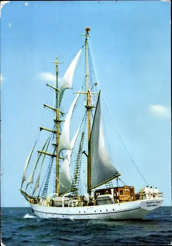 Ak Segelschulschiff Wilhelm Pieck