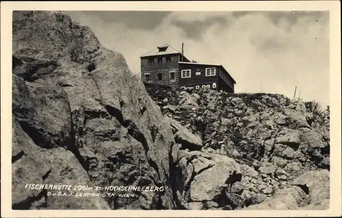 Ak Hochschneeberg Niederösterreich, Fischerhütte