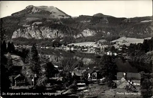 Ak Sankt Gilgen in Salzburg, Zwölferhorn, Wolfgangsee