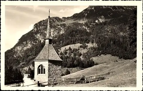 Ak Kärnten Österreich, Plöcken, Heldenkapelle des Inf.-Rgt. Graf Khevenhüller Nr. 7