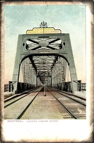 Ak Montreal Quebec Kanada, Victoria-Jubilee-Brücke