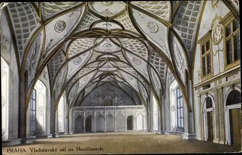 Ak Praha Prag Tschechien, Vladislavsky sal na Hradcanech