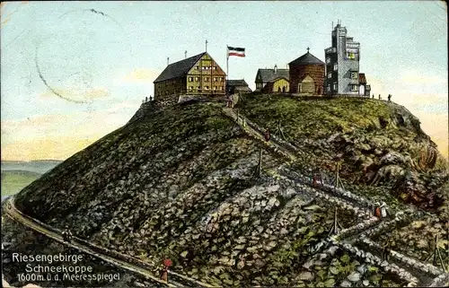 Ak Malá Úpa Kleinaupa Riesengebirge Region Königgrätz, Schneekoppe