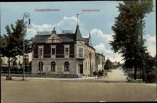 Ak Jabłonowo Pomorskie Goßlershausen Westpreußen, Bahnhofs-Hotel