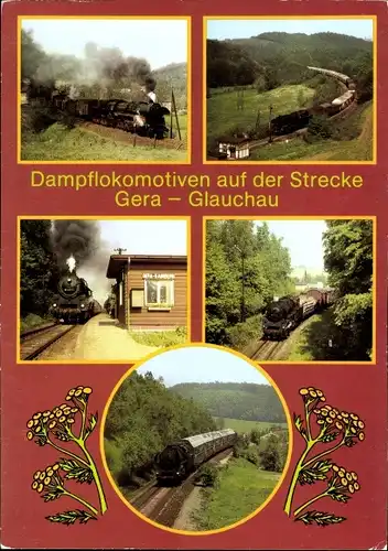 Ak Dampflokomotiven auf der Strecke Gera-Glauchau, Güterzug, Haltepunkt Kaimberg