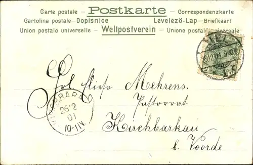 Litho Glückwunsch Weihnachten, Engel-Portrait