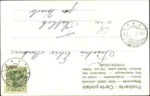 Präge Litho Glückwunsch Geburtstag, Blumenstrauß