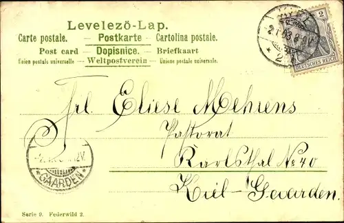 Künstler Litho Wild Vögel im Flug, Teich, Bäume