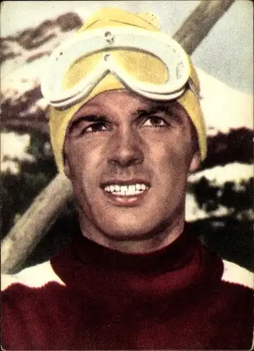 Sammelbild Heinerle, Toni Sailer, Alpiner Skiläufer, Phänomen aus Kitzbühel