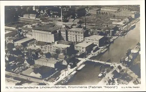 Ak Krommenie Nordholland, NV Nederlandsche Linoleumfabriek