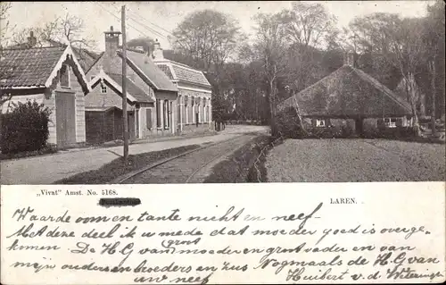 Ak Laren Nordholland Niederlande, Blick auf das Dorf