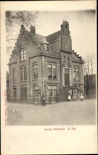 Ak Laren Nordholland Niederlande, Rathaus