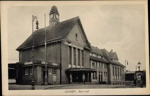 Ak Lennep Remscheid im Bergischen Land, Bahnhof