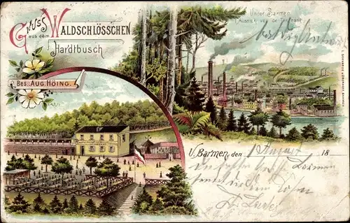 Litho Barmen Wuppertal in Nordrhein Westfalen, Restaurant Waldschlössen Hardtbusch