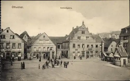 Ak Ottweiler im Saarland, Schlossplatz