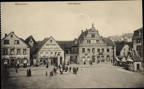 Ak Ottweiler im Saarland, Schlossplatz