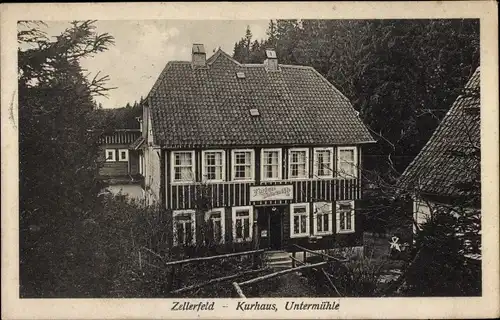 Ak Clausthal Zellerfeld im Oberharz, Kurhaus, Untermühle