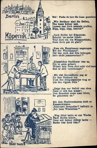 Ak Berlin Köpenick, Gedicht, Fuchs du hast die Gans gestohlen