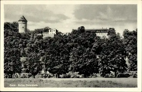 Ak Gera in Thüringen, Ruine Osterstein