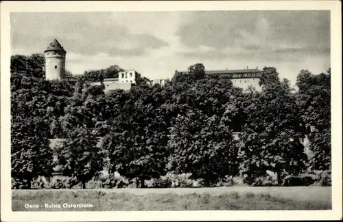 Ak Gera in Thüringen, Ruine Osterstein