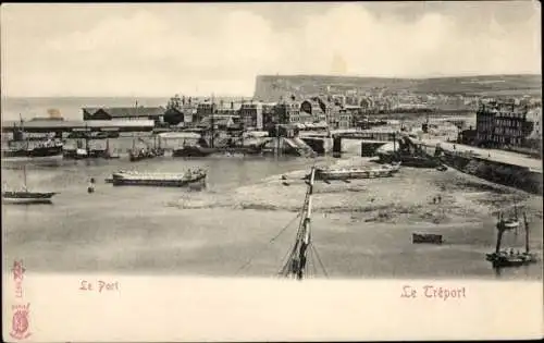 Ak Le Tréport Seine Maritime, Hafen