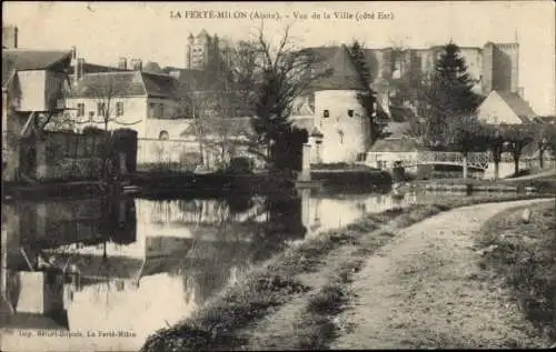 Ak La Ferté Milon Aisne, Blick auf die Stadt