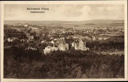 Ak Ballenstedt im Harz, Gesamtansicht