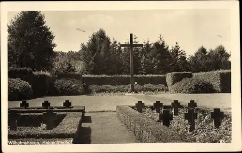 Ak Wilhelmshaven, Heldenfriedhof