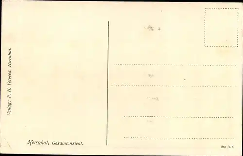 Ak Herrnhut in Sachsen, Gesamtansicht