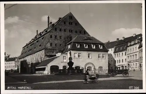 Foto Ak Zittau in Sachsen, Marstall