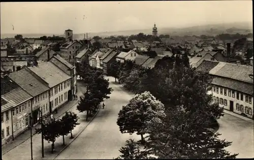 Ak Ohrdruf in Thüringen, Waldstraße, Ortsansicht, Kirchturm