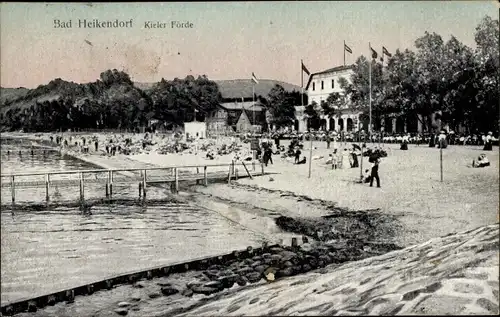 Ak Heikendorf an der Kieler Förde, Strand