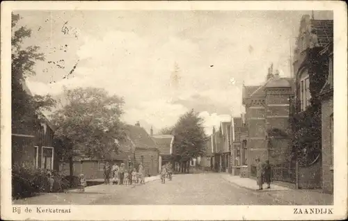 Ak Zaandijk Nordholland, Kerkstraat