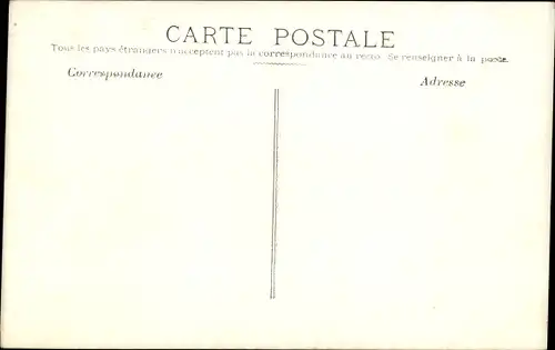 Ak Paris VII, Überschwemmung der Seine, Januar 1910, Rue Poitiers in der Nähe des Gare d'Orsay