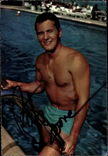 Ak Schauspieler Pat Boone, Portrait, Autogramm