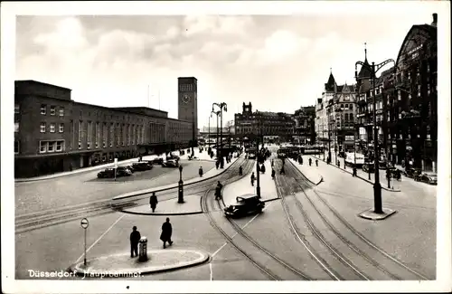 Ak Düsseldorf am Rhein, Hauptbahnhof
